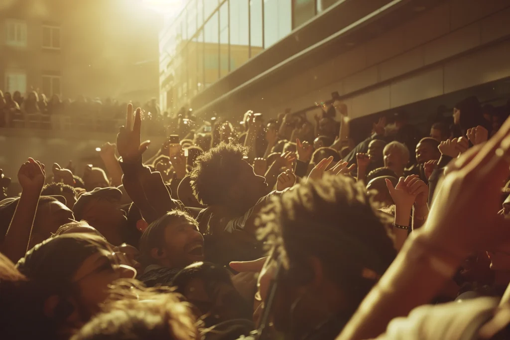 Crowd in a show